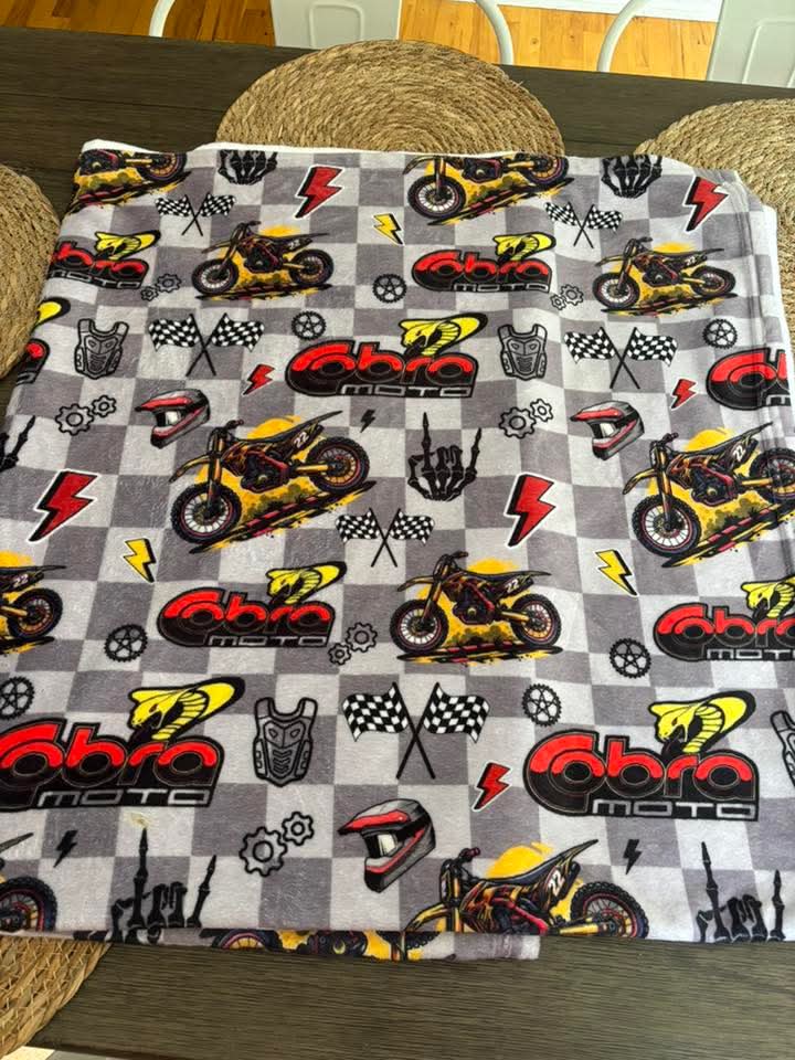 Cobra Moto Inspired Blanket