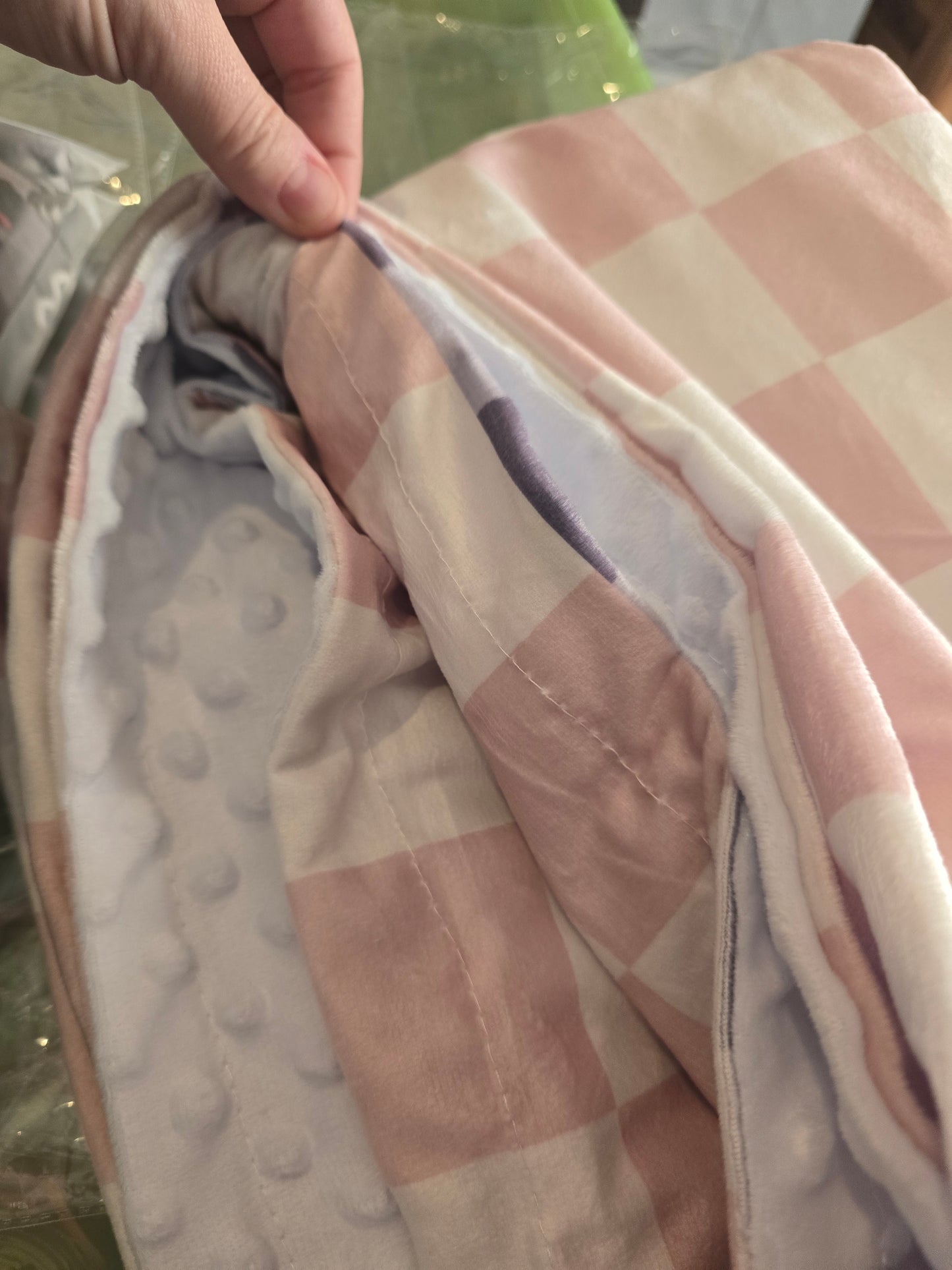 Soft Pink Minky Blanket